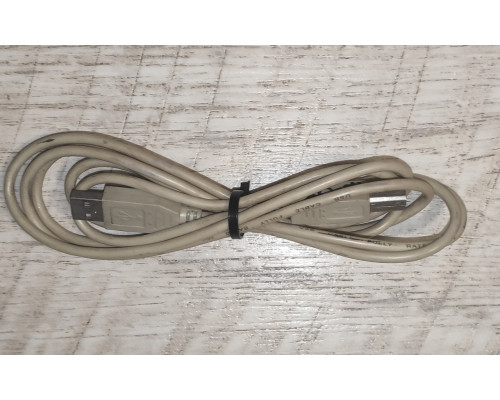 Кабель принтерной USB 2.0 AM - BM 1.5 м б/у серый Кабель принтерной USB 2.0 AM - BM 1.5 м б/у серый