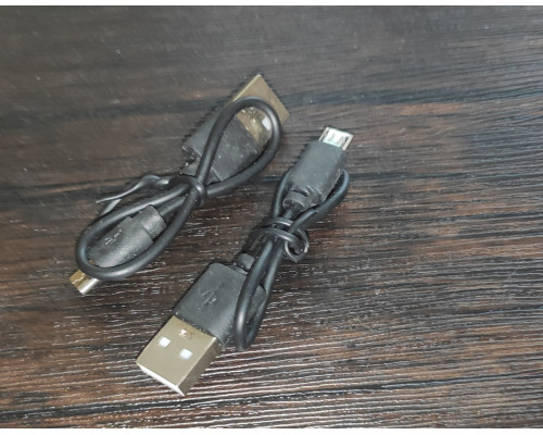 Кабель зарядки USB 5V to micro USB 0 1 м черный Кабель зарядки USB 5V to micro USB 0 1 м черный