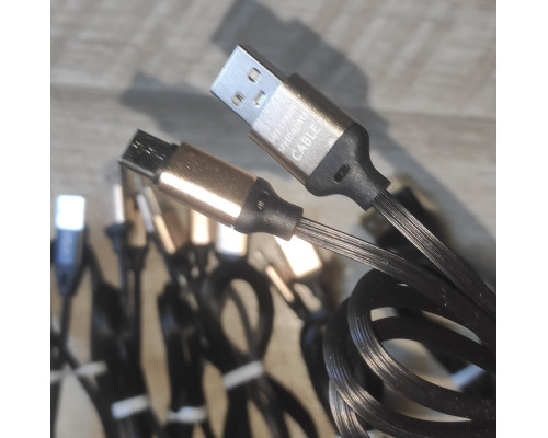 Кабель шнур зарядки USB to Type C прорезиненный черный 1.2 м Кабель шнур зарядки USB to Type C прорезиненный черный 1.2 м