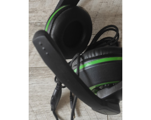 Наушники проводные с микрофоном KR-GM202 с регулятором громкости черные