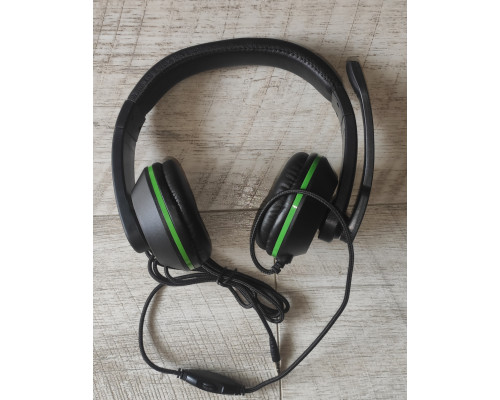 Наушники проводные с микрофоном KR-GM202 с регулятором громкости черные