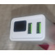 Блок питания зарядное устройство USB Original 3.1 A 2 USB с экраном белый