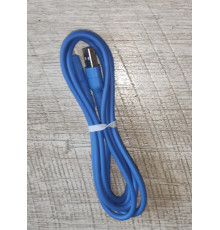 Кабель зарядки Hoco X30 USB to Lightning 1.2 м силиконовый синий