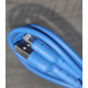 Кабель зарядки Hoco X30 USB to Lightning 1.2 м силиконовый синий