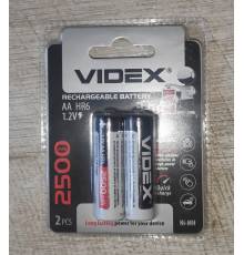 Распродажа Аккумуляторы Videx AAA HR6 2500 2шт/уп новые