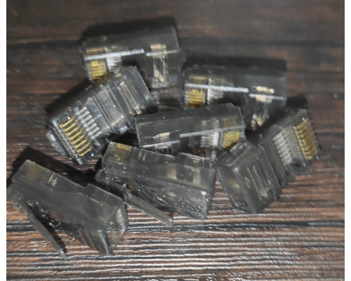 Коннектор RJ45 черный Коннектор RJ45 черный