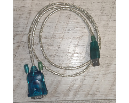 Кабель для передачи данных RS-232 (папа) - USB (папа) силиконовый 1 м б/у Кабель для передачи данных RS-232 (папа) - USB (папа) силиконовый 1 м б/у
