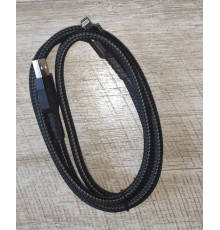 Кабель быстрой зарядки Hoco U110 USB to IP усиленная оплётка 1.2 м черный