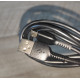 Кабель зарядки Hoco X20 USB to Micro USB прорезиненный черный 2 м