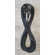 Кабель зарядки Hoco X20 USB to Micro USB прорезиненный черный 3 м