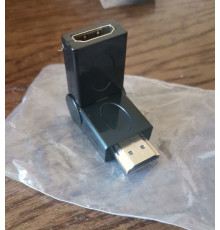 Переходник HDMI мама на HDMI папа 0-90 градусов