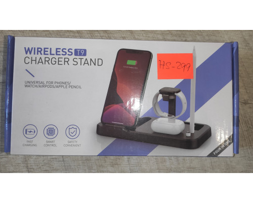 Беспроводная зарядная док-станция Wireless T9 HS-299 Беспроводная зарядная док-станция Wireless T9 HS-299