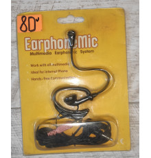 Уценка Мононаушник EarphoneMic XTY-17 с микрофоном черный