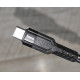 Кабель зарядки Hoco U110 USB to Type C усиленная оплётка 1.2 м черный