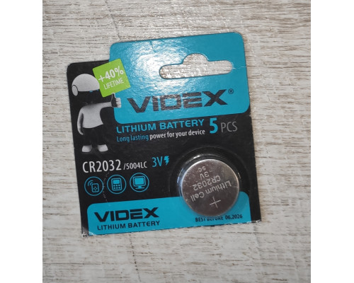 Батарейка Videx CR2032 3 V за шт