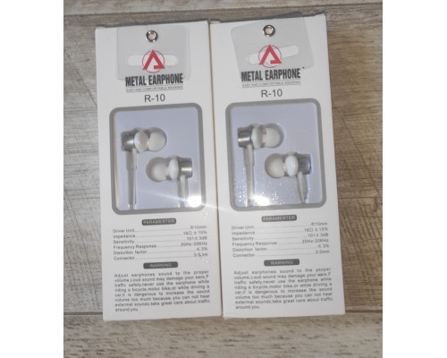 Распродажа Наушники проводные вакуумные Airuika R-11 черные, белые, черно-красные новые