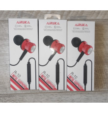 Распродажа Наушники проводные вакуумные Airuika R-11 черные, белые, черно-красные новые