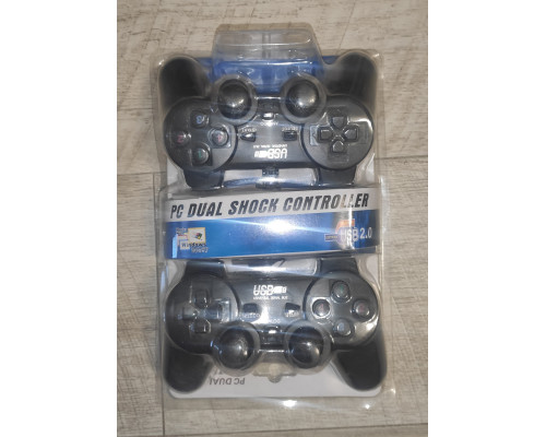 Джойстик проводной 2в1 Dual Shock Controller USB 2.0 черный