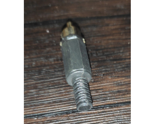 Штекер видео RCA под пайку черный