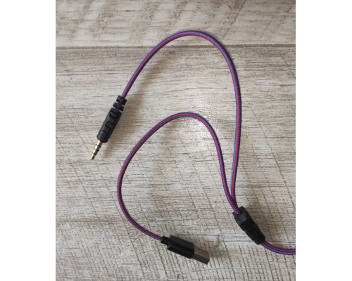 Наушники проводные с микрофоном Fulltech FH-04 игровые с регулятором громкости жёлтый хаки