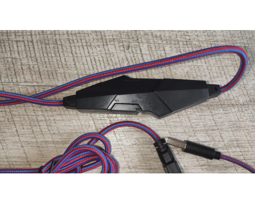 Наушники проводные с микрофоном Fulltech FH-04 игровые с регулятором громкости жёлтый хаки