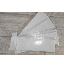 Наклейки на клавиатуру жёлтые буквы на прозрачном не полная раскладка