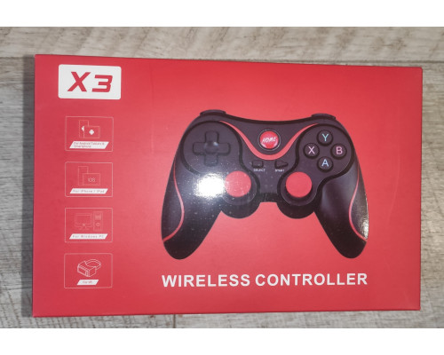 Джойстик X3 игровой беспроводный Wireless Controller X3 с держателем под смартфон черный