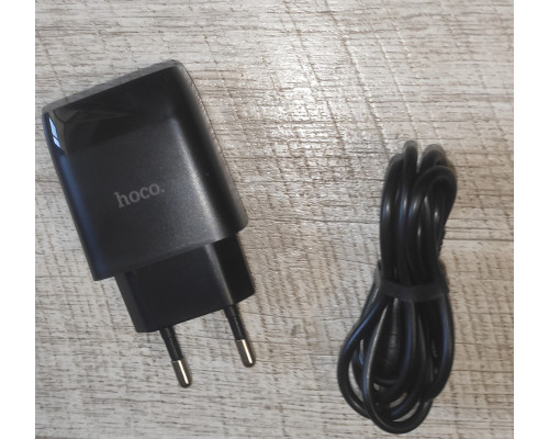 Блок питания зарядное устройство USB + шнур USB to micro USB 1 м Hoco QC3.0 Charger новый черный Блок питания зарядное устройство USB + шнур USB to micro USB 1 м Hoco QC3.0 Charger новый черный