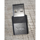 Адаптер переходник Hoco UA17 USB 2.0 male to Type C female черный