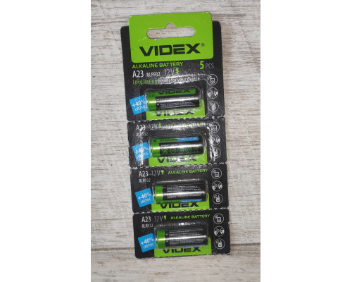Батарейка Videx A23 Alkaline 8LR932 12V Батарейка Videx A23 Alkaline 8LR932 12V