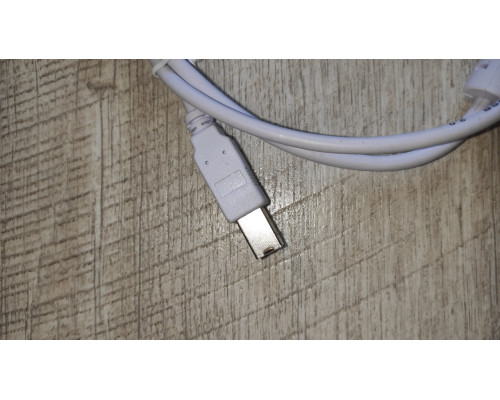 Кабель для принтера Atcom USB 2.0 AM/BM 0.8 м белый новый Кабель для принтера Atcom USB 2.0 AM/BM 0.8 м белый новый
