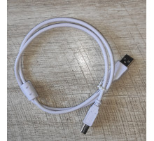 Кабель для принтера Atcom USB 2.0 AM/BM 0.8 м белый новый Кабель для принтера Atcom USB 2.0 AM/BM 0.8 м белый новый