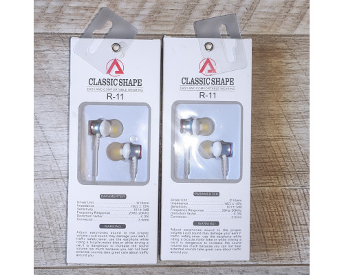 Распродажа Наушники проводные вакуумные Airuika R-10 черные, белые, черно-красные новые