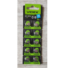 Уценка Батарейка Videx Alkaline AG5 LR754 1.5V блистер 10 шт