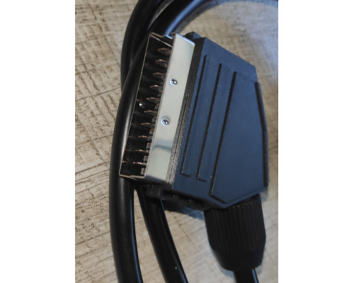 Кабель видео Scart-Scart 1.2 м черный Кабель видео Scart-Scart 1.2 м черный