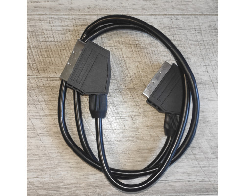 Кабель видео Scart-Scart 1.2 м черный Кабель видео Scart-Scart 1.2 м черный