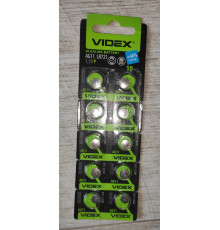 Уценка Батарейка Videx Alkaline AG11 LR721 1.5V блистер 10 шт