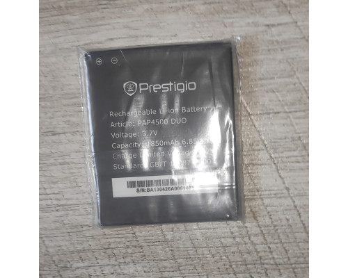 Распродажа Аккумуляторная батарея для смартфона Prestigio PAP4500 DUO 1850 mAh новая Распродажа Аккумуляторная батарея для смартфона Prestigio PAP4500 DUO 1850 mAh новая