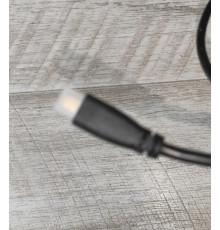Кабель HDMI- micro HDMI 1.5 м (папа -папа) прорезиненный черный