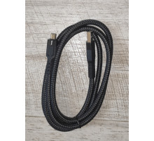 Кабель зарядки Hoco U110 USB to Micro USB усиленная оплётка 1.2 м черный