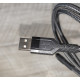 Кабель зарядки Hoco U110 USB to Micro USB усиленная оплётка 1.2 м черный