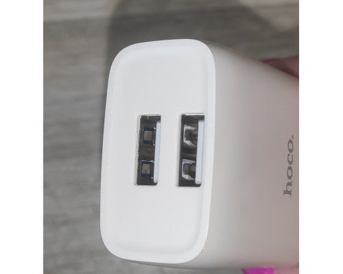 Блок питания зарядное устройство 2 USB + кабель USB to Type C Hoco C73A 2.4A Dual USB Charge Блок питания зарядное устройство 2 USB + кабель USB to Type C Hoco C73A 2.4A Dual USB Charge