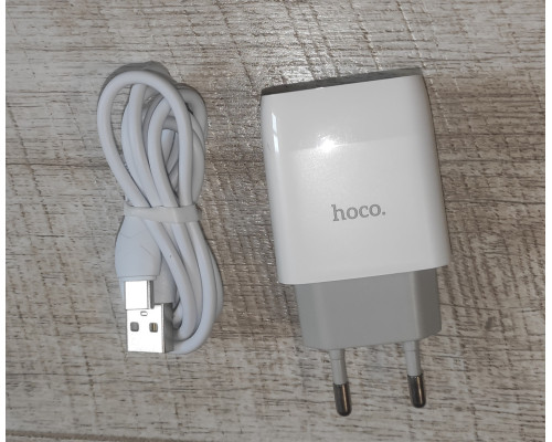 Блок питания зарядное устройство 2 USB + кабель USB to Type C Hoco C73A 2.4A Dual USB Charge Блок питания зарядное устройство 2 USB + кабель USB to Type C Hoco C73A 2.4A Dual USB Charge
