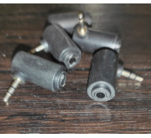 Штекер Jack 3.5 под пайку угловой