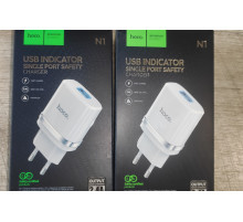 Блок питания быстрой зарядки Hoco N1 USB 2.4 A белый