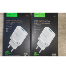 Блок питания быстрой зарядки Hoco N1 USB 2.4 A белый