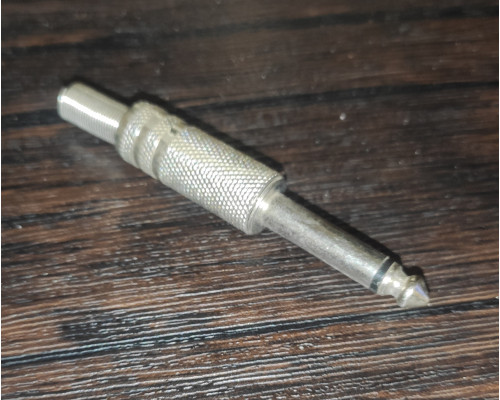 Штекер под пайку Jack 6.5 для наушников метал