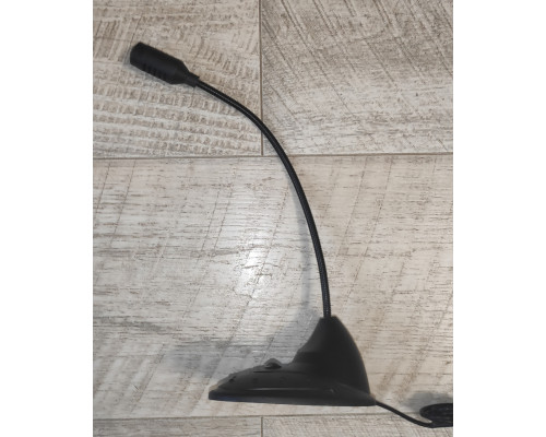 Микрофон для компьютера настольный проводной Jack 3.5 черный