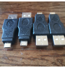 Переходник USB-USB micro (штекер-штекер)