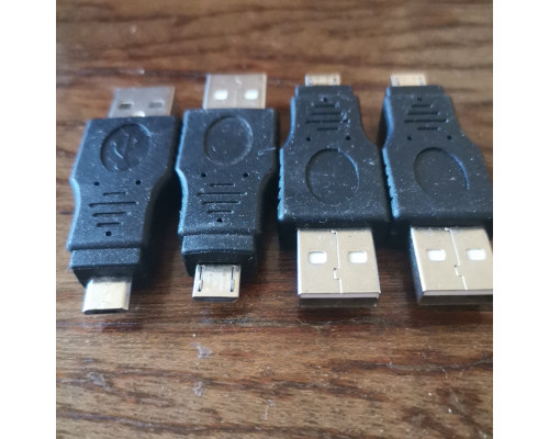 Переходник USB-USB micro (штекер-штекер)